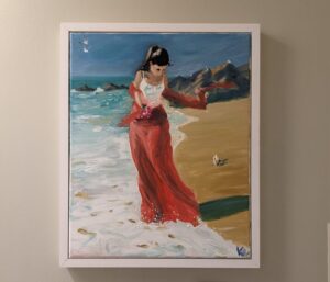 Beach - White Frame